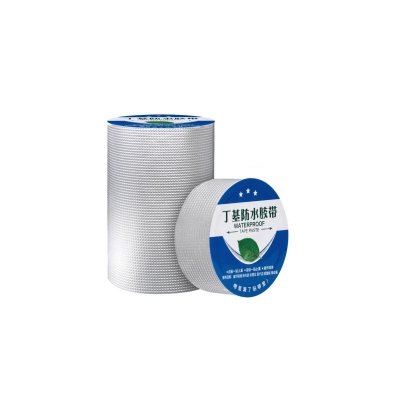 Picture of Waterproof Aluminum Butyl Rubber Sealing Tape - Strong Leakproof Repair Tape for Roof, Pipe, Tank, Wall Crack - 10ft x 2inch Silver