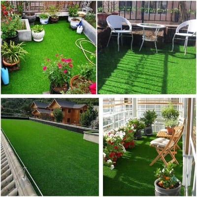 Picture of Artificial Grass Carpet Mat  - Premium Quality - 2 meters x 1 meters 30MM - High Density Grass Carpet mat - 6.6X 3.3 FEET  Roll Multicolor