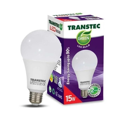 Picture of Transtec Green LED Bulb - Cool Day Light - Thread TypeE27 - 18W-Black