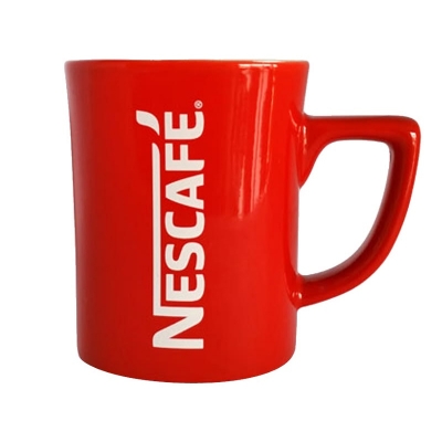 Picture of Red Ceramic Coffee Mug-Black
