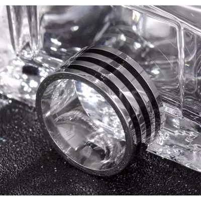 Picture of New retro ring titanium steel for men-Black