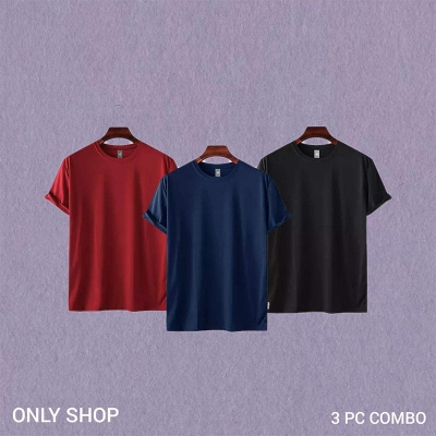 Picture of Men's Premium Blank T-shirt -Combo 3 Ps-Black