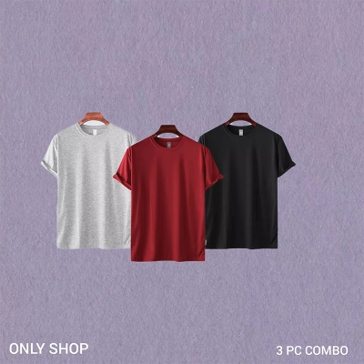 Picture of Men's Premium Blank T-shirt -Combo 3 Ps-Red