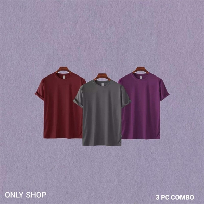 Picture of Men's Premium Blank T-shirt -Combo 3 Ps-Red