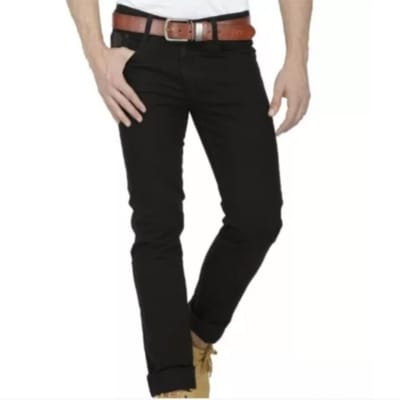 Picture of Men's Narrow Formal Gabardine Pants-Black