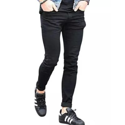 Picture of Stylish Jeans Denim Pants For Men-Black