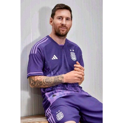 Picture of Argentina Home Short  Sleeve Jersey 2022-Blue
