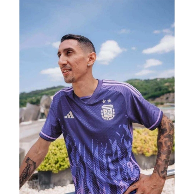 Picture of Argentina Home Short  Sleeve Jersey 2022-Burgundy