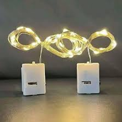 Picture of 2M 20Led Mini Micro Copper Wire Light Battery Operated Led Strip String Fairy Lights - Fairy