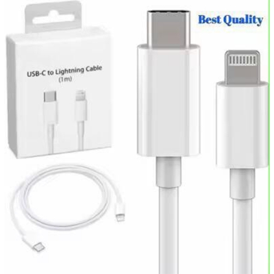 Picture of iPhone USB Charging Cable for iPhone 6, iPhone 7, iPhone 8, iPhone 9, iPhone 10, iPhone 11 Cable-White