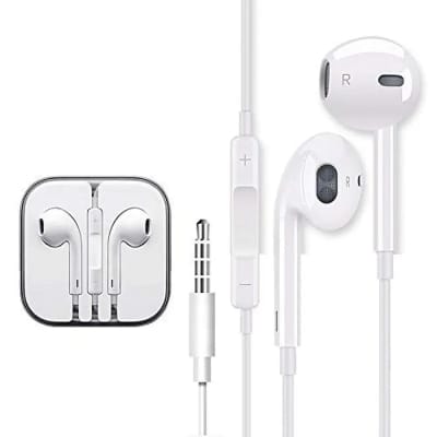 Picture of 3.5mm Super bass In-ear earpiece earphones for all brands Compatible with Vivo Samsung Huawei Xiaomi OPPO Symphony Walton High-Quality In-ear Earphone for Vivo-White