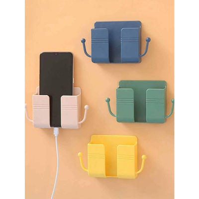 Picture of Multi-function Wall Mounted Organizer Holder, Storage Box, Remote Control, Mobile Phone Plug, Home 1 pcs