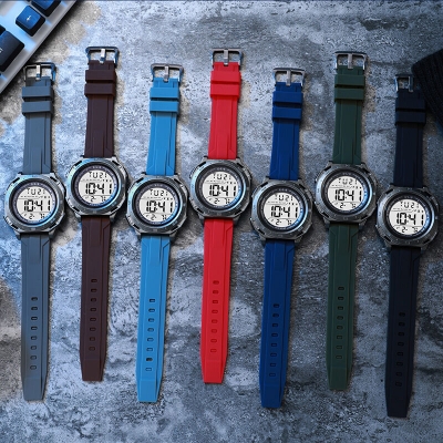 Picture of 2026 New Model Rubber Strap 50mm Digital Chronograph Alarm Sports Watch for Men
