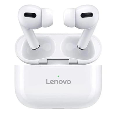 Picture of Lenovo Airpods-Pro Bluetooth Headphone With Silicone Case Cover-White