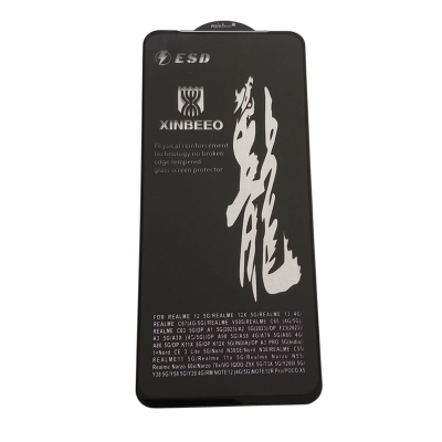 Picture of rainboo glass protector FOR model FOR REALME 12 5G/REALME 12X 5G/REALME 13 4G/REALME C67(4G/5G)/REALME V50S/REALME C65 (4G/5G)/REALME C63 5G/OP A1 5G(2023)/A2 5G(2023)/OP F23(2023) A3 5G/A3X (4G/5G)/OP A98 5G/A58 4G/A79 5G/A60 4G/A80 5G/OP K11X 5G/OP K12X-black