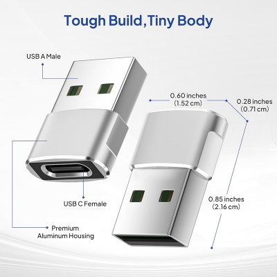 Picture of OTG Type C Female To USB A Male Converter- 1pcs-Multicolor