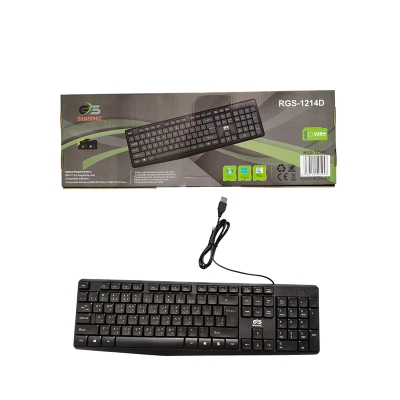 Picture of Gigasonic RGS-1214D USB Keyboard FOR ALL kinds of PCs, Laptop Supported for Personal official use-Black