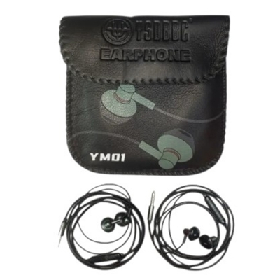 Picture of Ysdbbc High Bass Audio Earphone with leader Bag, YSDBBC Headphone, Headphone -Black