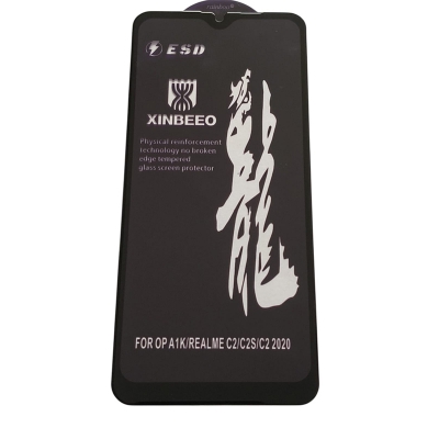 Picture of rainboo glass protector FOR Oppo A1K/REALME C2/C2S/C2 2020-black