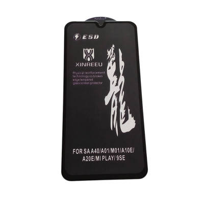 Picture of rainboo glass protector FOR model Samsung Galaxy SA A40/A01/M01/A10E/A20E/MI PLAY/9SE-black