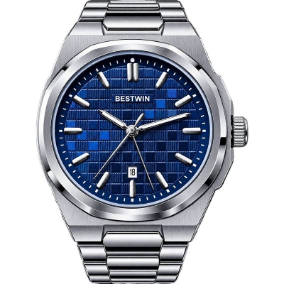 Picture of Brand BESTWIN Waterproof Quartz Men's Watch Calendar Men's Watch Wholesale Watch Fashion-Blue
