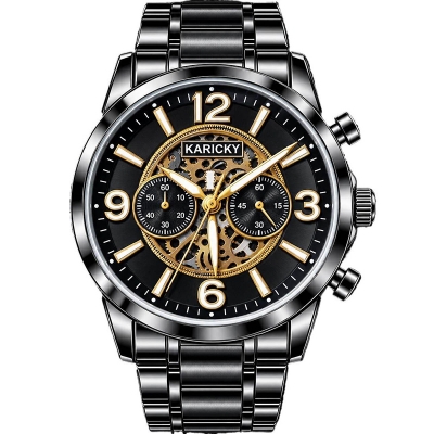 Picture of Watches for Men Stainless Steel Watch Luxury Watch-Black