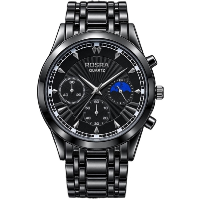 Picture of Watches for Men Stainless Steel Watch Luxury Watch-Black