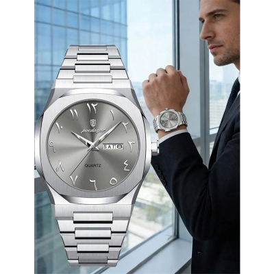 Picture of Poedagar Mens Watch POEDAGAR Men's Fashion Business Quartz Fully Automatic-Multicolor
