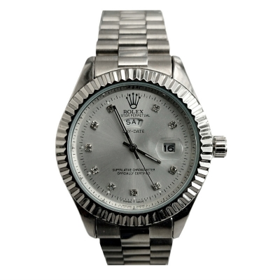 Picture of New Luxury Stainless Steel Analog Date & Day Watch For Men-White