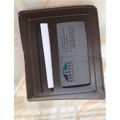 Picture of Short stylish Leather Wallet Money bag For man