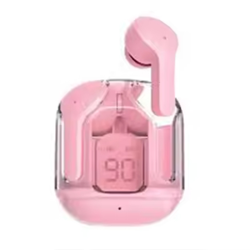 Picture of Tws Ultrapods Max Wireless 5.3 Earbuds With Display Transparent Design.