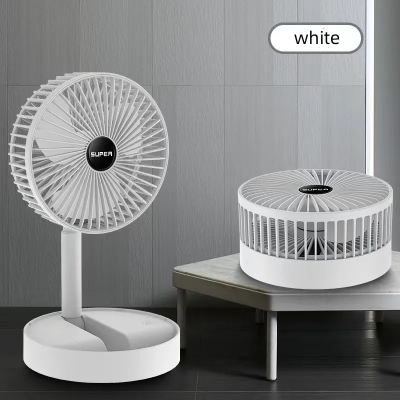 Picture of Folding Storage Net Red Telescopic Rechargeable Mini Stand Fan
