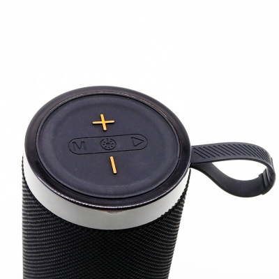 Picture of Portable Bag Cloth Net Rgb Colorful Lights Bicycle Outdoor Subwoofer Speaker Speaker-Black