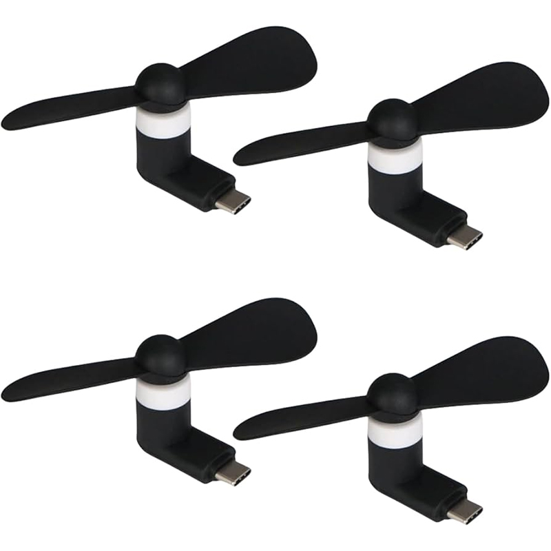 Picture of Type C Mini USB Phone Fan for Mobile phone-Black