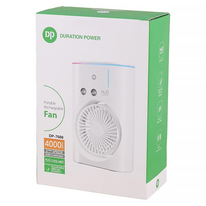 Picture of DP-7688 Rechargeable Fan and Humidifier - Stay Cool Anywhere! Portable, Powerful, Multi-functional