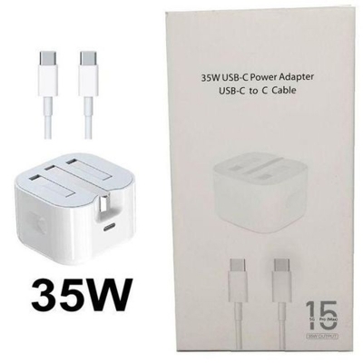 Picture of Share this product    Apple Apple iPhone 15/16 Type-C Fast Charger 35W - Universal Compatibility-White