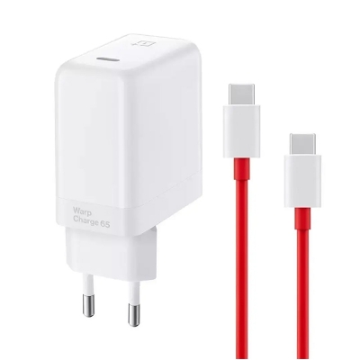 Picture of OnePlus 65W Super Fast Warp Charger (EU/US Pin) with Cable-White