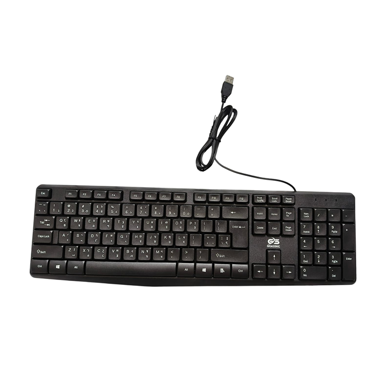 Picture of Gigasonic RGS-1214D USB Keyboard FOR ALL kinds of PCs, Laptop Supported for Personal official use-Black
