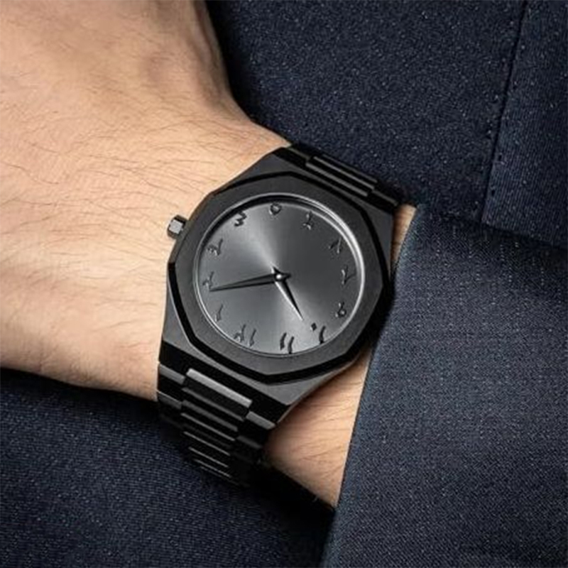 Picture of New Black Arabic aura watch-Black