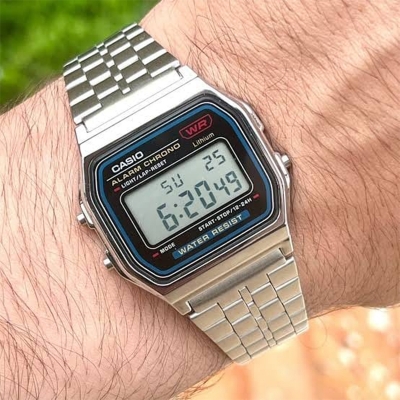 Picture of A159W- Water Resistant Classic Digital Watch For Mens-Multicolor