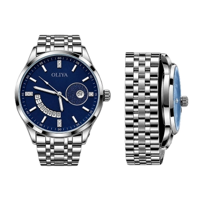 Picture of oliya Watches Luxury Watch for Man Elegant Date Week Waterproof Luminous Men Watch Quartz Stainless Steel Sports Men's Watches