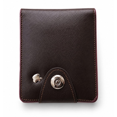Picture of Premium 100% Genuine Cow Leather Trifold Wallet Vintage Multi-Card Slot With Coin Pocket Black Export Quality Money Bag For Men