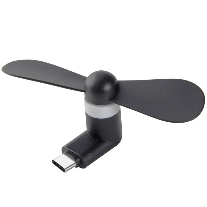 Picture of Type C Mini USB Phone Fan for Mobile phone-Black