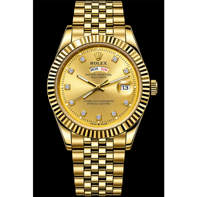 Picture of Rolax Luxury Stainless steel Wrist Watch For Man - Waterproof Men Watch Quartz - Stainless Steel Men's Watch-Gold