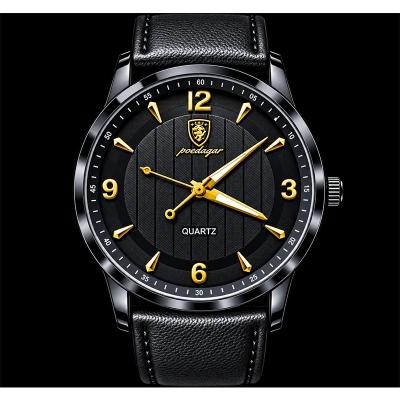 Picture of Stainless Steel Quartz Watch For Men-Black