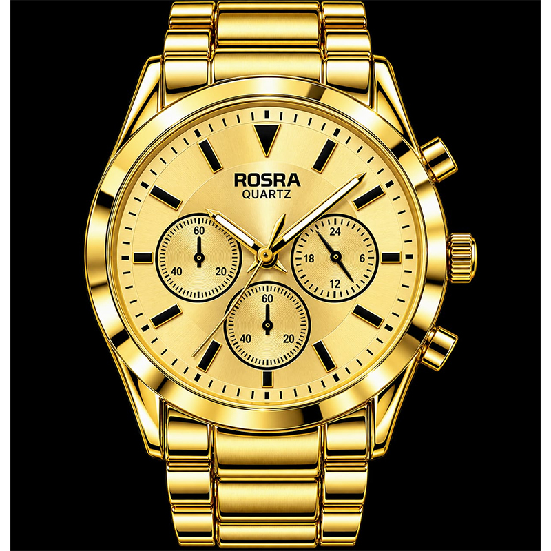 Picture of Watches for Men Stainless Steel Watch Luxury Watch-Gold