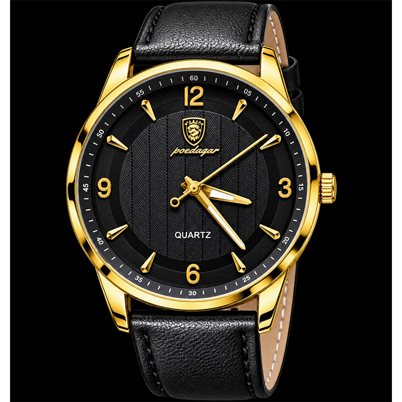 Picture of Stainless Steel Quartz Watch For Men - Watch For Men-Black