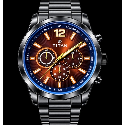 Picture of Watches for Men Stainless Steel Watch Luxury Watch-Black