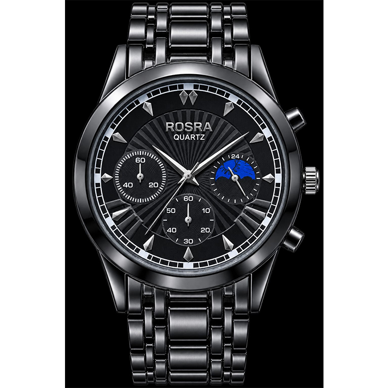 Picture of Watches for Men Stainless Steel Watch Luxury Watch-Black