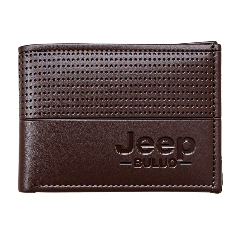 Picture of Premium 100% Genuine Cow Leather Trifold Wallet Vintage Multi-Card Slot With Coin Pocket Black Export Quality Money Bag For Men